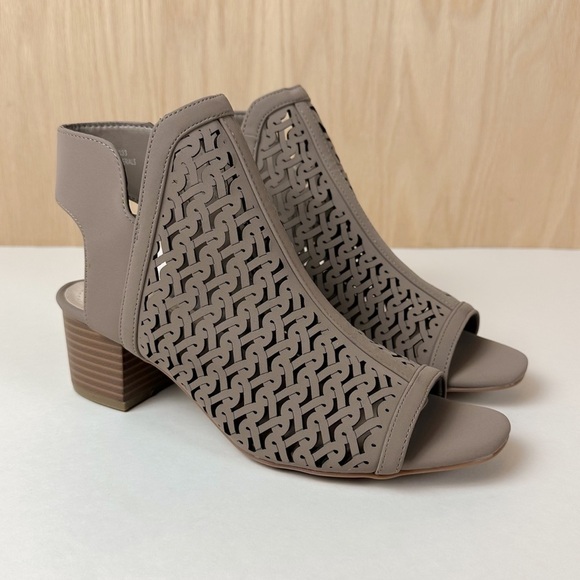 C Comfort Shoes - C Comfort EST. 1946 Taupe Gray Slingback Block Heel Sandal Booties